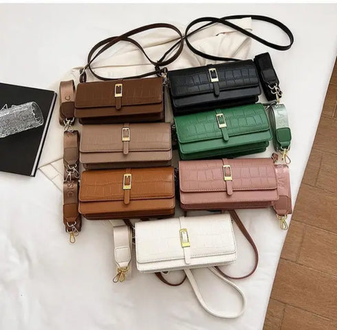 Spring Retro Rectangle Crossbody Bag